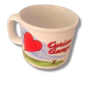 𝅺UNIVERSAL Studios Curious George Flying A Heart Kite Large Mug
